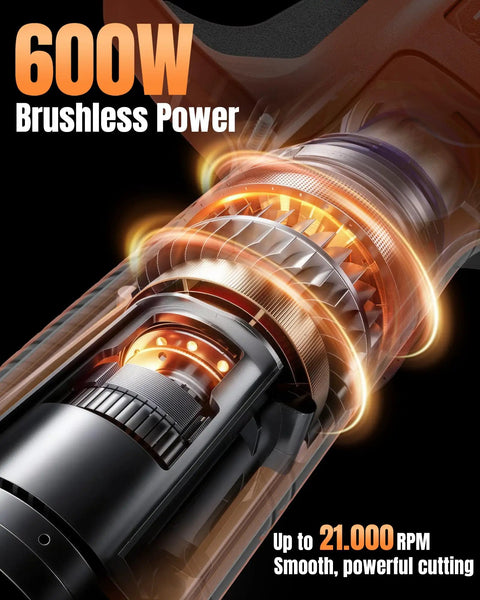 Close-up of 600W brushless motor for Cordless Electric Pruning Shears With Dual Cutting Modes Up To 1.6 Inches Lightweight Brushless
