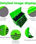 24 Inch Heavy Duty Steel Tool Box With Nine Lockable Drawers Solid Reinforced Metal Tool Chest Green showing detailed features and design.