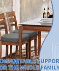 Thickened Two Point Five Inch U Shape Chair Cushion For A Cozy Comfy Seat With High Density Foam Breathable Woven Fabric Slip Resistant Bottom Removable Washable Cover Great For Kitchen And Dining Dark Gray 1 Piece