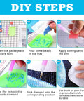 DIY steps for 5D Diamond Painting Kit For Grownups With Hot Air Balloon Design Round Full Drill DIY Diamond Art Set For Beginners