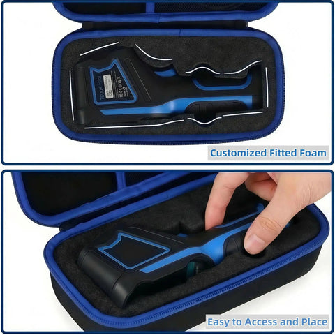 Travel Case For TOPDON TC004 Mini Thermal Imaging Camera With Removable Foam Insert Black Durable Carry Case open view