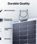 100W 12V Flexible Solar Panel For Off Grid Rigs And Marine Gear with MC4 Connector and waterproof junction box