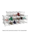 16 Cube Organizer Shelves With Interlocking System Dope Storage Solution Customizable Stackable Modular Cubby Storage for home