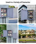 Outdoor Ready 12 By 10 By 4 Inches IP65 ABS Plastic Dustproof Waterproof Junction Box Enclosure shown in various settings