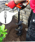 Beast Heavy Duty Garden Drill Adapter for Earth Augers and Hammer Drills used for precise planting in a garden