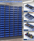 Heavy Duty 75 Drawer Parts Cabinet With Stainless Steel Frame And ABS Drawers, Bolt Bin Organizer for garage storage
