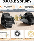 Rear Axle Track Assembly Kit 880mm 35 Inch for Go Karts Buggy Quad UTV ATV Snow Sand Beach Snowmobile DIY Builds Heavy Duty Track System Complete Assembly displayed outdoors