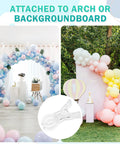 20 Pack Clear 3.5 Inch Spring Balloon Arch Clips Set for party backdrops and birthday balloons attached to arches
