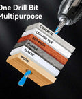 YEXEY 7-piece masonry drill bit set with tungsten carbide tips and hex shanks for concrete, tile, brick, marble.