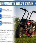 High-quality mini bike with Beefed Up 35 Chain 140 Links Mini Bike Chain Tensioner for go karts and mini bikes, alloy steel chain.