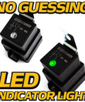 LED Starter Relay Kit With Wiring Harness For Kawasaki And Kohler Engines Replaces AM107421 with green LED indicator