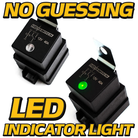 LED Starter Relay Kit With Wiring Harness For Kawasaki And Kohler Engines Replaces AM107421 with green LED indicator