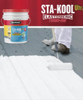15 Year Turbo Dri Elastomeric Roof Coating For RVs White 5 Gal Flexible Acrylic Sealant applied on RV roof