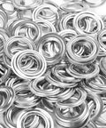 1000pcs metal grommets and washers, 3/8 in (10 mm), silver for banners and fabric