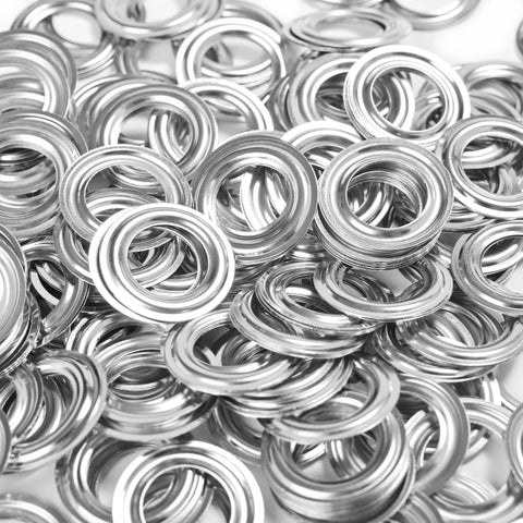 1000pcs metal grommets and washers, 3/8 in (10 mm), silver for banners and fabric