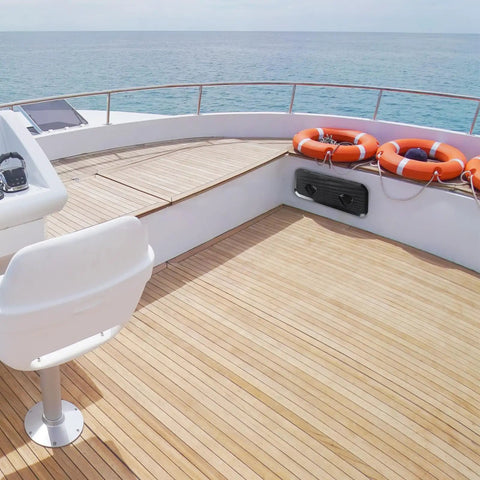 Heavy Duty Boat Hatch Cover Built Like A Tank With Premium Abs Plastic For Tight Deck Access features a sleek design on a boat deck.