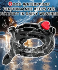 Universal Motorcycle Cruise Control Throttle Lock Assist with adjustable handlebar, waterproof ABS build in rain.