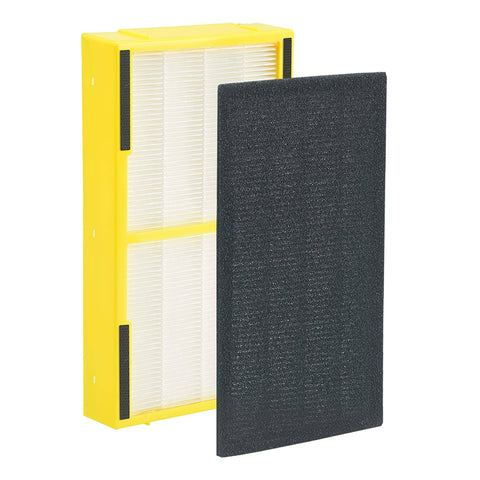 FLT4100 True HEPA Replacement Filter E for Air Purifier Models AC4100 AC4150P AC4150BL with yellow housing and black pre-filter