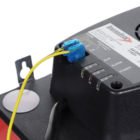 CP-22 Series Go-To Automatic Condensate Pump For HVACR Equipment With Removable Check Valve 120V 22-Foot Lift control panel