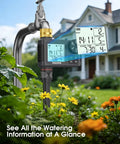 Water Timer For Garden Hose With Brass Inlet And One Outlet Sprinkler Timer Auto Manual Rain Delay Mode Large LCD Display