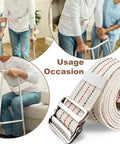 60 Inch Gait Belt For Seniors And Elderly Caregivers, Walking Transfer Belt With Cotton Fabric And Metal Buckle, Assisted Walking Scene