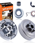 Beefed Up 325 Pitch 7 Tooth Clutch Drum Spur Sprocket Cover Kit For Stihl MS231 MS241 MS251 MS231C MS241C MS251C Chainsaws Replacement Parts With Bearing E Clip Included displayed with packaging and components