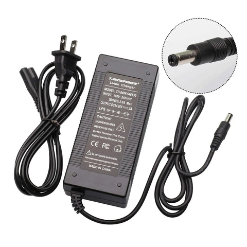 54.6V 1.5A 48V Battery Charger For Lithium Ion 13S Power Supply Replacement Charge With Universal 100-240VAC Input CC CV Regulation