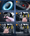 Digital Tire Inflator Portable Air Compressor Pump Tough Guy Workhorse Rapidly Fills Car And Truck Tires Up To 150 Psi Max Pressure auto shutoff setup process.