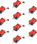 Industrial Grade SPDT Limit Switch Kit With Long Hinge Roller Lever 10 Pieces For Arduino ESP32 ESP8266 Raspberry Pi Projects