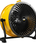 Beast Mode Heavy Duty Industrial High Velocity 18 Inch Drum Fan With 3,400 CFM Four Speed 360 Degree Adjustable Head, yellow design.