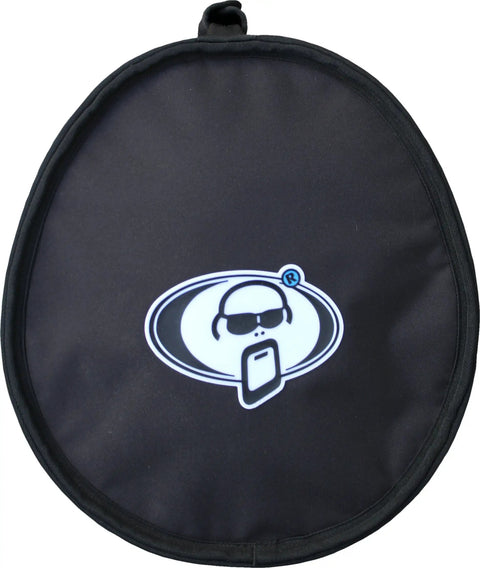 Built Tough Road Ready Tom Drum Case With Slick Egg Profile, hefty black shell and logo, ideal for drum protection during tours.