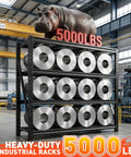 Heavy Duty Garage Shelving Rack With 5000 Lbs Capacity Industrial Steel Storage Shelves For Garage And Shop 60 Inch Wide 72 Inch High 18 Inch Deep Beefy Heavy Duty Steel Shelf System For Tools Bins Gear in industrial factory