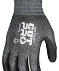 HyperMax 13 Gauge Cut Pro Work Glove with Polyurethane Coated Palm and Fingers, Medium, Seamless Salt and Pepper Shell