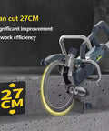 Industrial Grade Heavy Duty Electric Ring Saw Wall Cutting Machine With Smooth Like Butter Soft Start For Nailing Concrete Granite Projects 8800W Circular Slotter 27Cm Depth cutting through concrete with a 27cm depth.