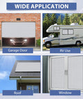 Heavy Duty Reflective Bubble Insulation Sheet For Garage Door Thermal Barrier featured on garage door, RV, roof, and window.