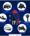 Universal Emergency Kill Switch For Boats And Personal Watercraft, 12VDC Engine Shut Off Switch with coil lanyard and red buoy