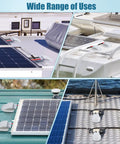 Two Pack Solar Cable Entry Gland Weatherproof Dual Cable Entry Kit For 3mm2 To 10mm2 Wiring In RVs Caravans Marine Boats And Cabins White Includes Screws And Rubber Seals No Fuss Mount Kit For Easy Mounting installed on various vehicles.