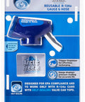R134a Car AC Recharge Gear With Reusable Gauge And Hose Easy Trigger Dispenser For Quick Refill 90 Degree Coupler