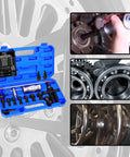 14 Piece Blind Hole Bearing Puller Kit With Internal Bearing Extractor And Slide Hammer Expandable Collets Carry Case