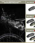 Waterproof Bike Saddle Bag 10L For Road And Mountain Biking PVC Seamless Welded Seat Bag With Tough Weatherproof Storage