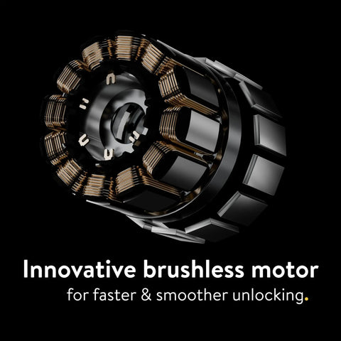 Close-up of innovative brushless motor for Keyless Entry Smart Lock With Wifi Electronic Deadbolt For Front Door, enhancing unlocking speed.