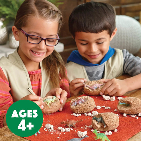 Totally Dig It Up Dinosaur Eggs Excavation Kit For Kids Hands On Paleontology Adventure Learn To Identify Dinosaurs With Excavation Guide Classroom Friendly STEM Activity Family Fun, ages 4+
