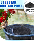 4 Pack Solar Bird Bath Fountain Pumps With 6 Nozzle Heads For Pond Garden Fish Tank Or Pool Battery Free Solar Powered Water Feature Kit Easy To Install And Great For Wildlife And Backyard Vibes