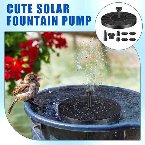 4 Pack Solar Bird Bath Fountain Pumps With 6 Nozzle Heads For Pond Garden Fish Tank Or Pool Battery Free Solar Powered Water Feature Kit Easy To Install And Great For Wildlife And Backyard Vibes