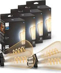Smart Filament LED Bulbs Set Of 4 60W Equivalent White Ambiance Warm To Cool White E26 Indoor Lighting 550 Lumens ST23