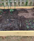 Garden setup showing 3/4 Inch Black Vinyl Tubing 10 Ft Flexible PVC Hose For Water Garden Pond Fountains And Light Gas Transfer