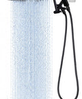 All Metal 10-Inch Rainfall Shower Head With Handheld Spray Combo, 3-Setting Diverter, Stainless Steel Hose, Oil Rubbed Bronze