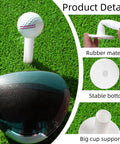 Unbreakable Rubber Golf Tees Built To Last For Practice Mats And Golf Simulators, Stable Driving Range Tees details on grass