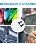 Aluminum Blind Rivet Kit 120 pcs 5/32 inch by 5/16 inch pop rivets assortment black used in marine boat auto body metalworking DIY projects