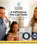 Family enjoying Alkaline Water Filter And UF Membrane Replacement Cartridge Bundle For Invigorated Water Pitcher